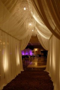 pipe and drape lighting