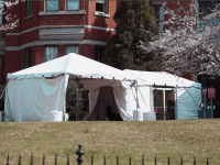 Party Plus Supplying COVID-19 Testing Tents