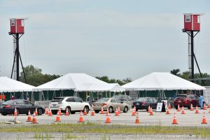 COVID testing tents