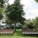 mahogany chiavari ceramony